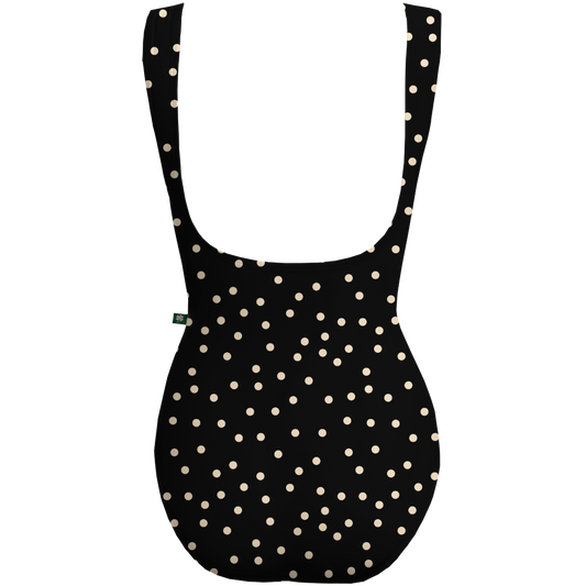 BLACK POLKA DOT CRESCENT