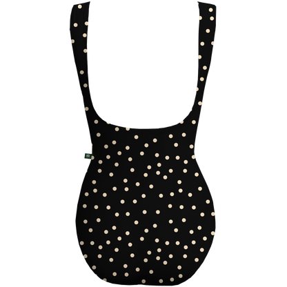 BLACK POLKA DOT CRESCENT