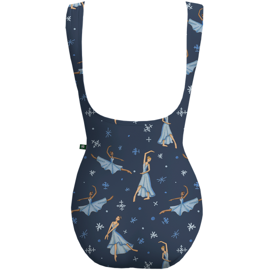 NAVY SNOW SCENE CRESCENT