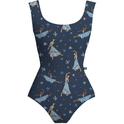 NAVY SNOW SCENE CRESCENT