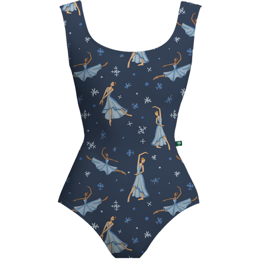 NAVY SNOW SCENE CRESCENT