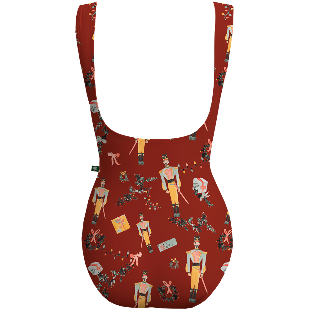 BURGUNDY NUTCRACKER SOLDIER CRESCENT
