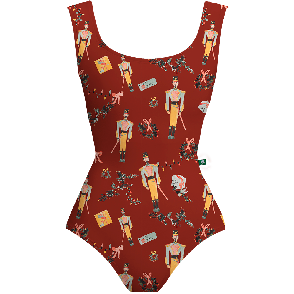 BURGUNDY NUTCRACKER SOLDIER CRESCENT