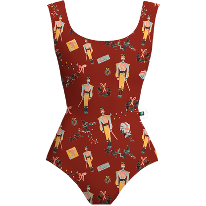 BURGUNDY NUTCRACKER SOLDIER CRESCENT
